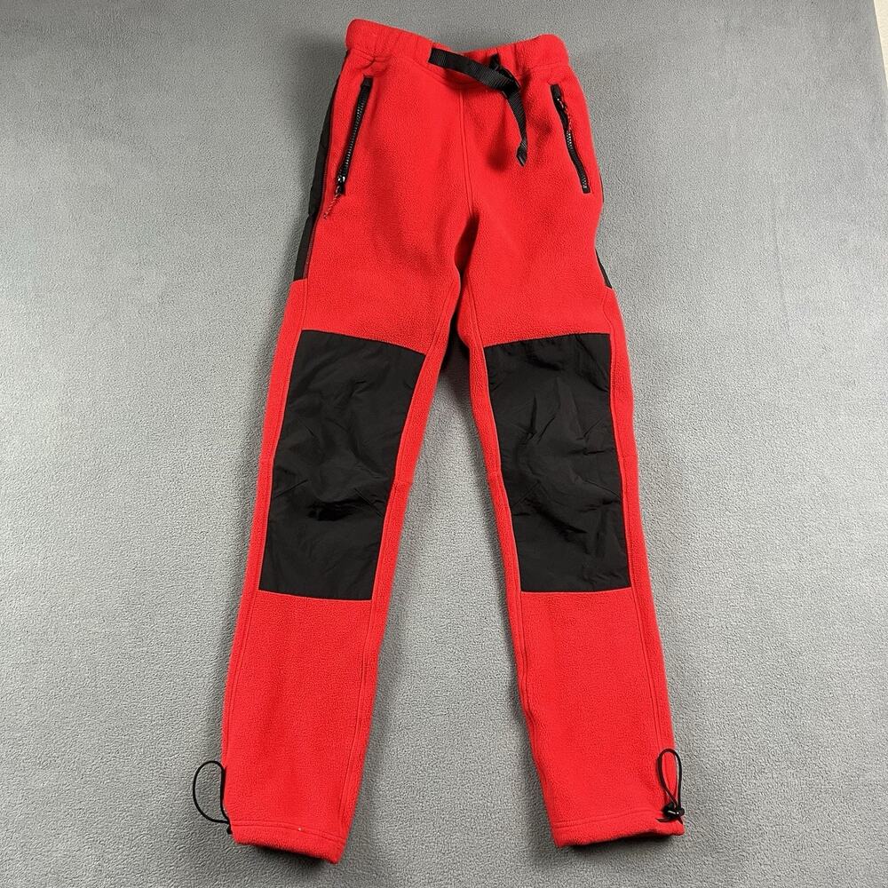 Topo Designs Pants Womens XS Red Belted Pockets Polartec Outdoor Hiking